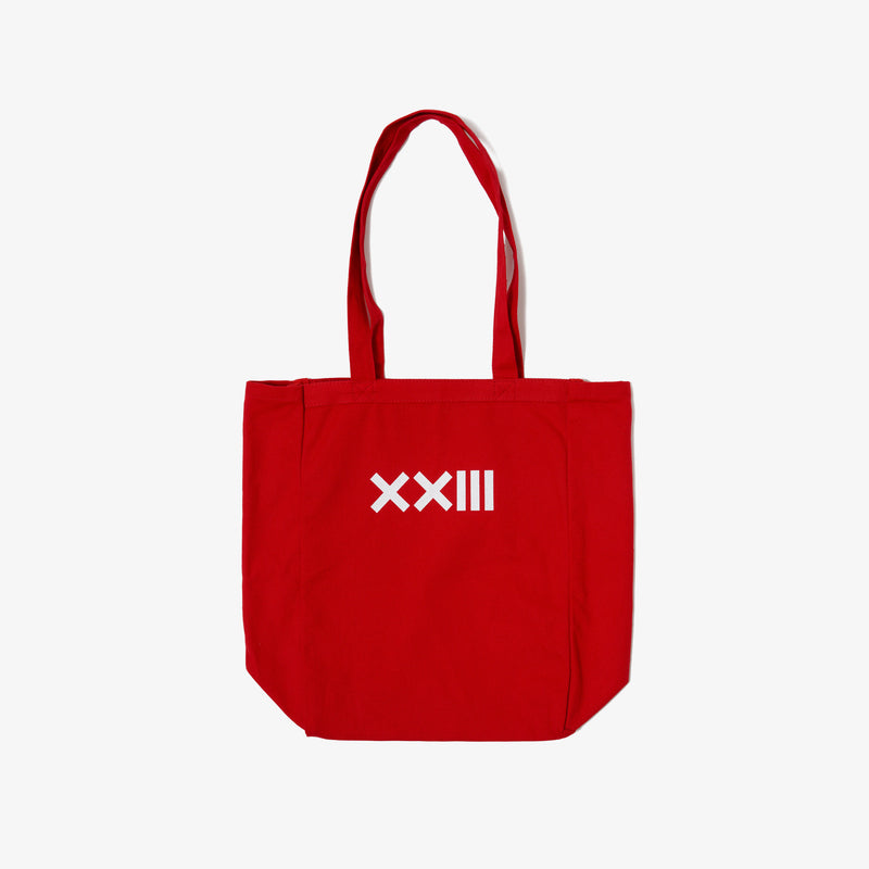 CANVAS BOOK CLASSIC TOTE BAG RED