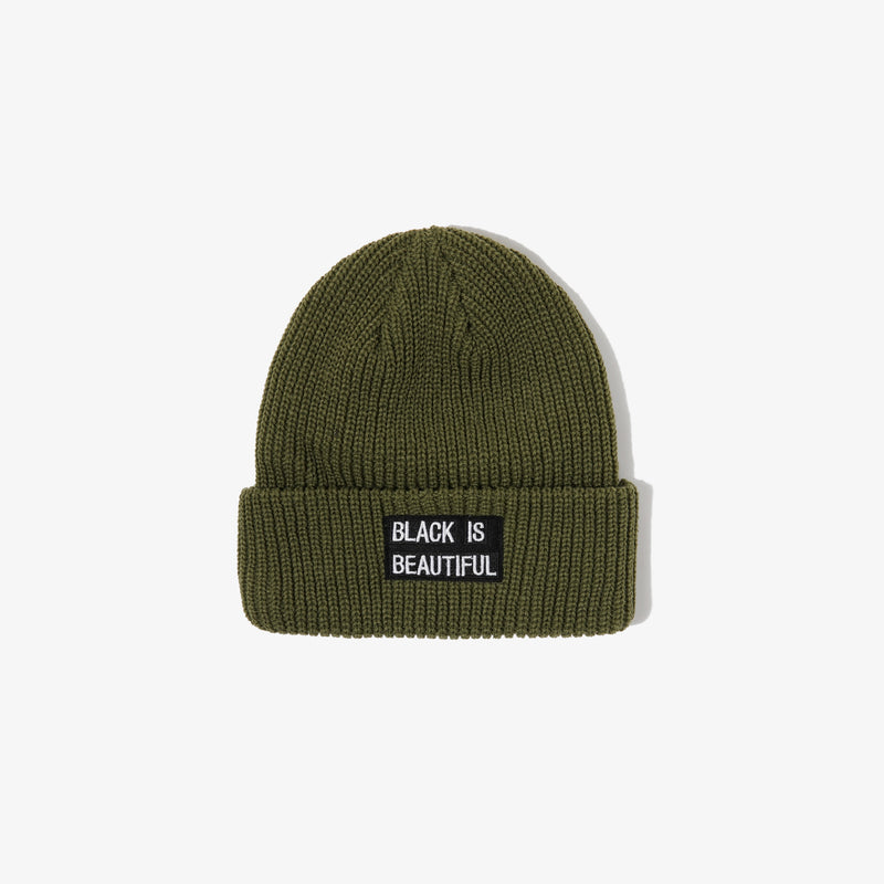 BOX LOGO KNIT CAP OLIVE