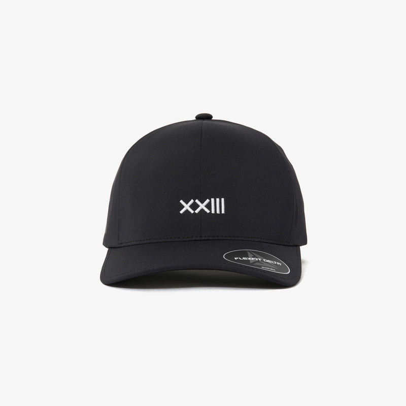 ADJUSTABLE CLASSIC LOGO NYLON CAP BLACK