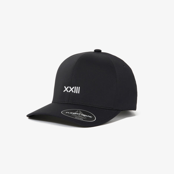 ADJUSTABLE CLASSIC LOGO NYLON CAP BLACK