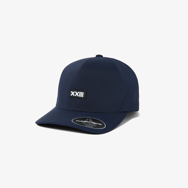 ADJUSTABLE RUBBER LOGO  NYLON CAP NAVY