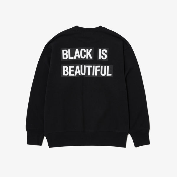PATCH BOX LOGO CREW SWEAT BLK