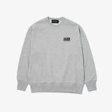 PATCH BOX LOGO CREW SWEAT GRAY