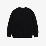 EMBROIDERY CREW SWEAT BLK