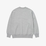 EMBROIDERY CREW SWEAT GRAY