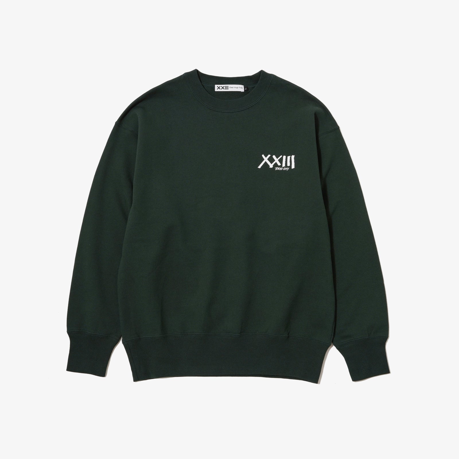 TOKYO CITY CREW SWEAT GREEN – XXIII C'EST VINGT-TROIS