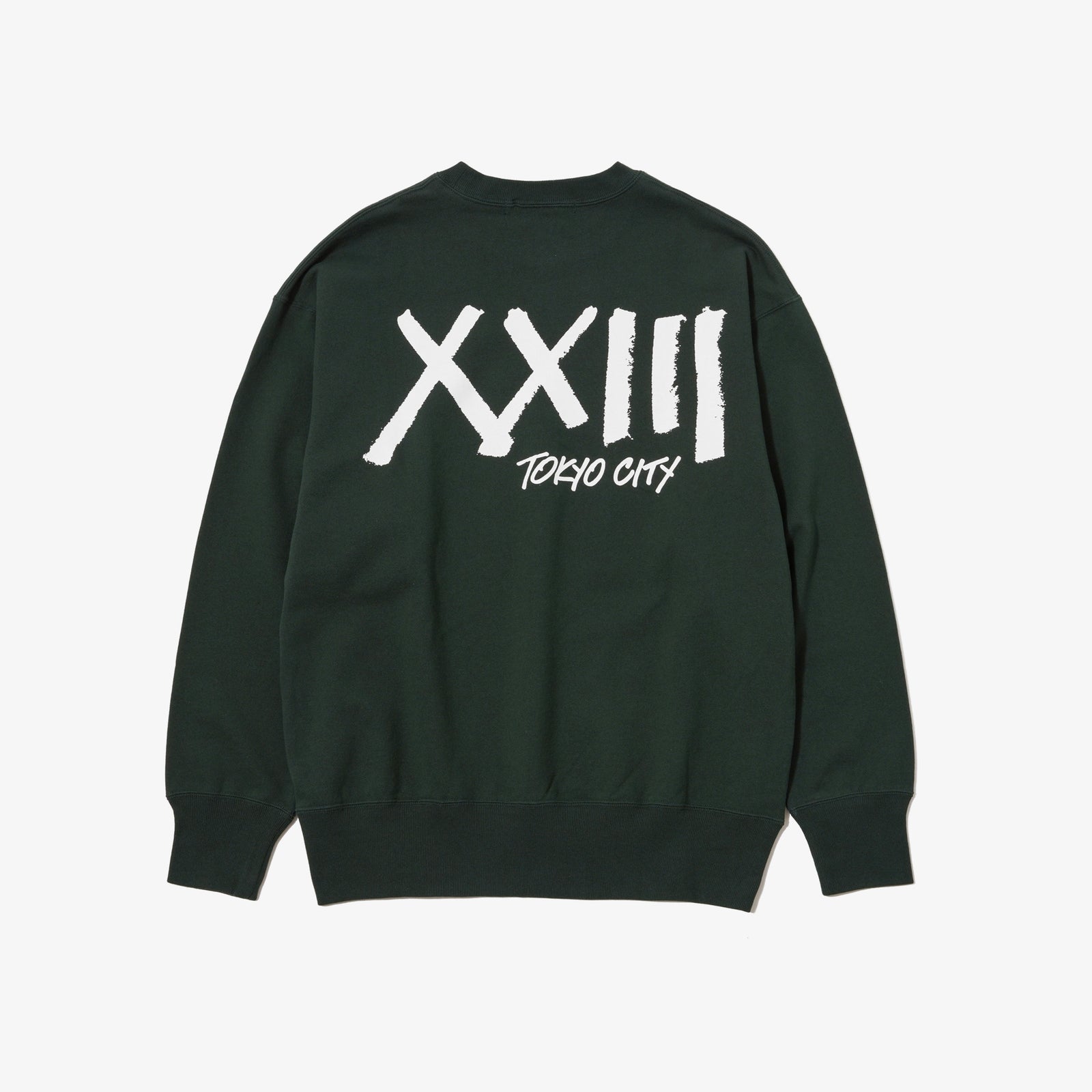 TOKYO CITY CREW SWEAT GREEN – XXIII C'EST VINGT-TROIS