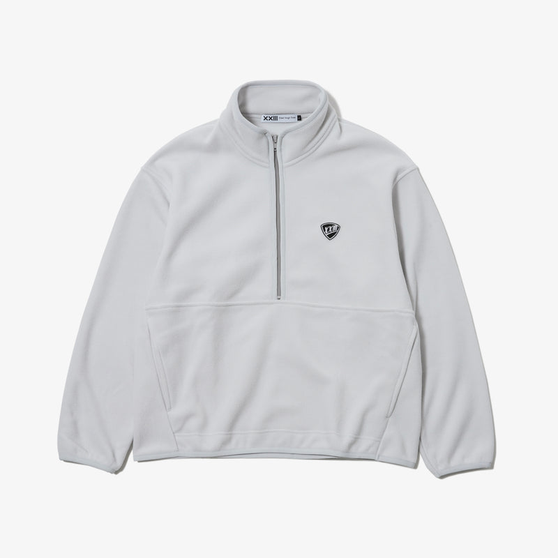 PILE FLEECE HALF ZIP PULLOVER STEAM