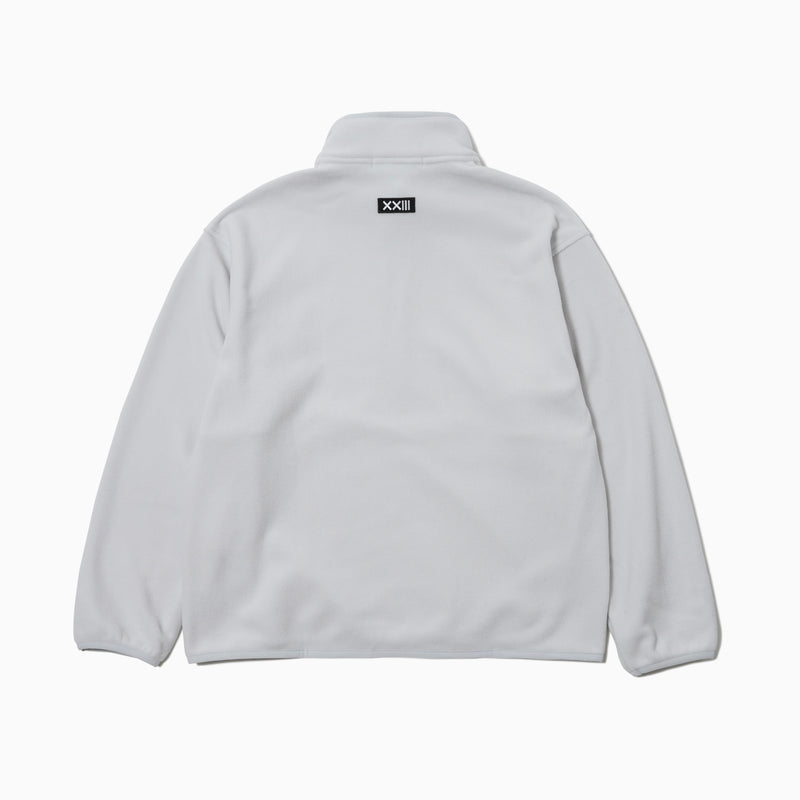 PILE FLEECE HALF ZIP PULLOVER STEAM