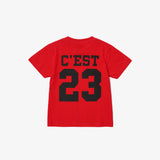 GOAT 23 LOGO KIDS TEE RED