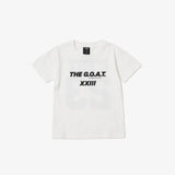 GOAT 23 LOGO KIDS TEE VANILLA WHITE