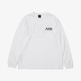 GARMENT DYE L/S TEE V WHITE