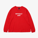 GOAT 23 LOGO L/S TEE RED