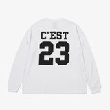 GOAT 23 LOGO L/S TEE WHITE