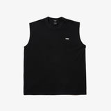 COTTON NO SLEEVE TEE BLK