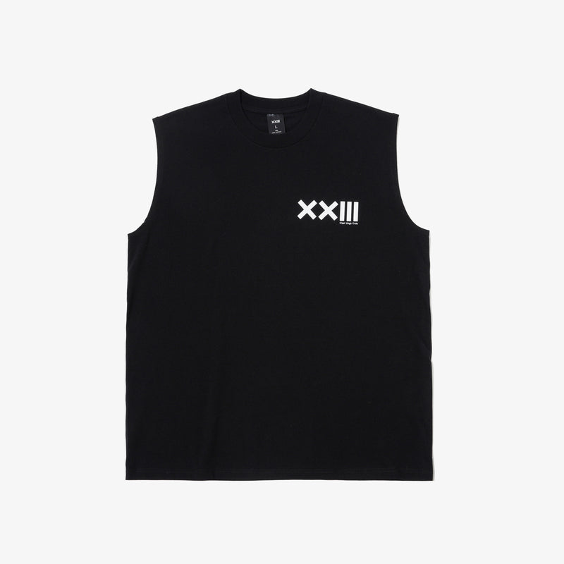 CLASSIC LOGO NO SLEEVE TEE BLK