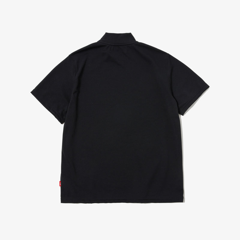 GOLF CLUB HIGH NECK S/S TEE BLACK