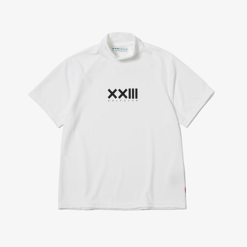 GOLF CLUB HIGH NECK S/S TEE WHITE