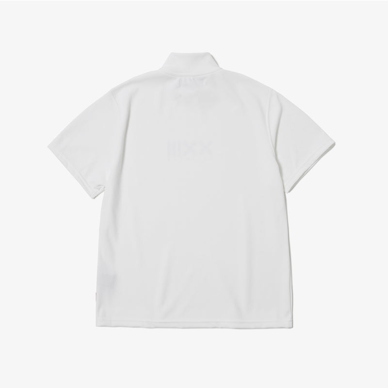 GOLF CLUB HIGH NECK S/S TEE WHITE