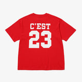 GOAT 23 LOGO S/S TEE RED