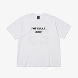 GOAT 23 LOGO S/S TEE WHITE