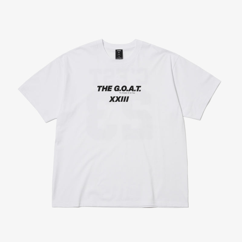 GOAT 23 LOGO S/S TEE WHITE