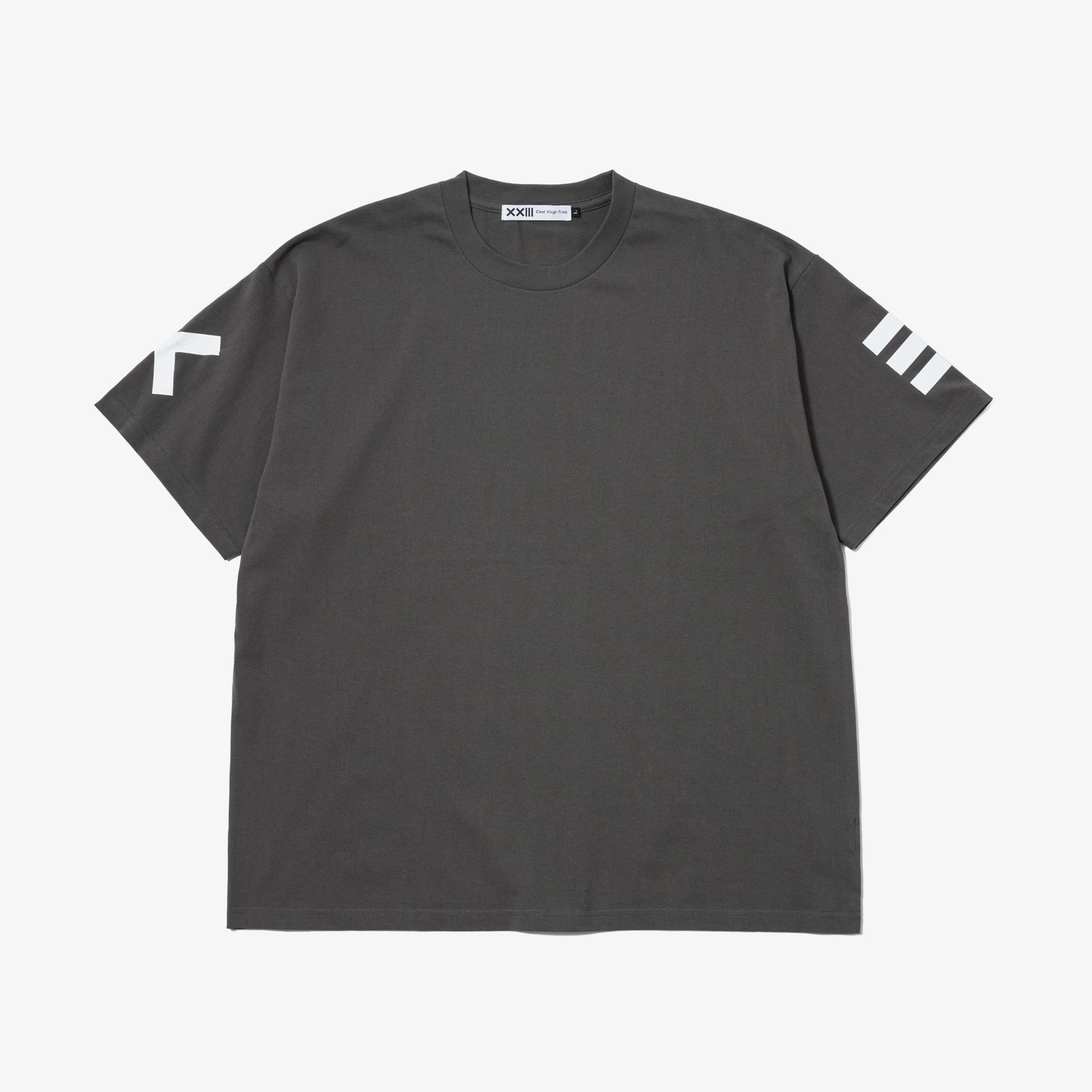CLASSIC LOGO TEE D GRAY – XXIII C'EST VINGT-TROIS