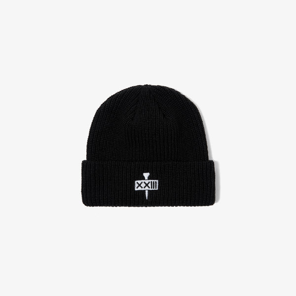 GOLF TEE LOGO KNIT CAP BLK