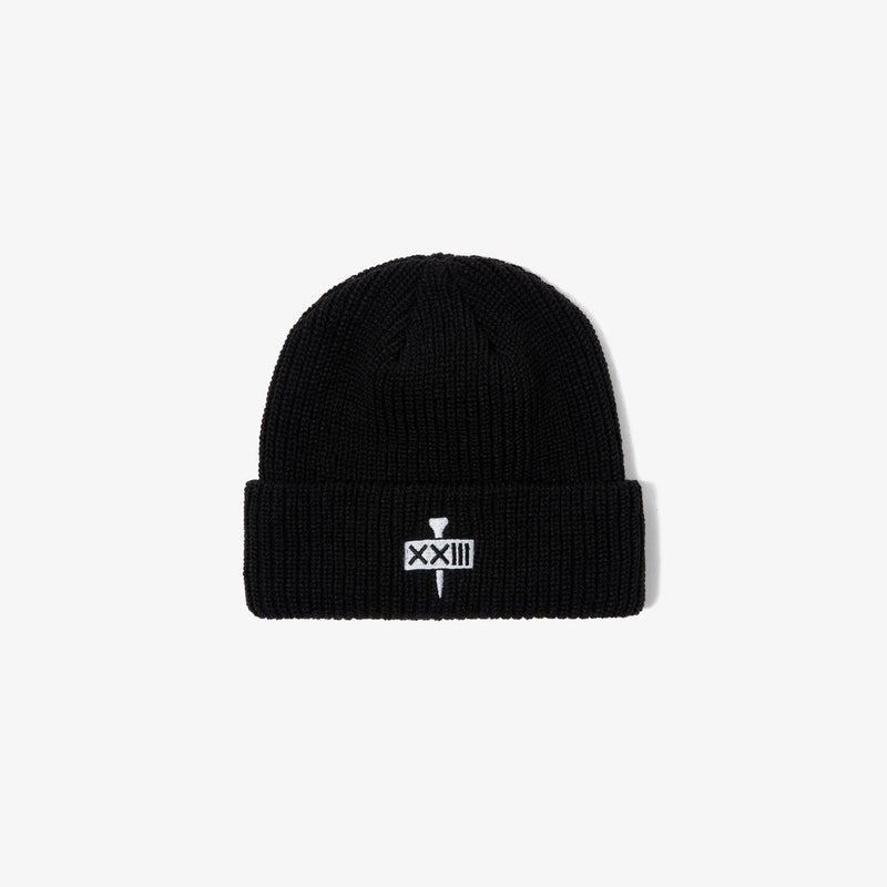 GOLF TEE LOGO KNIT CAP BLK