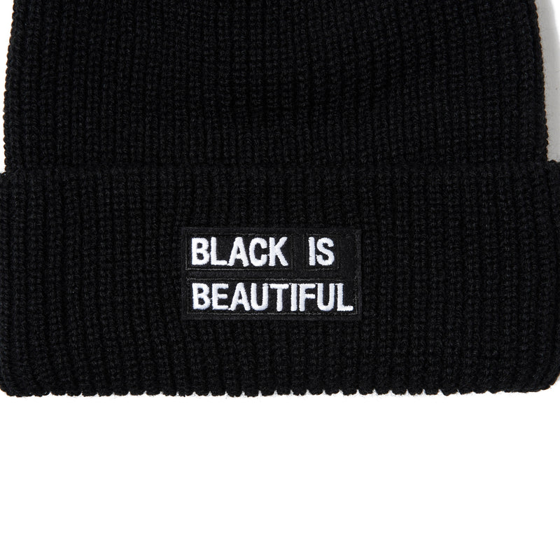 BOX LOGO KNIT CAP BLACK