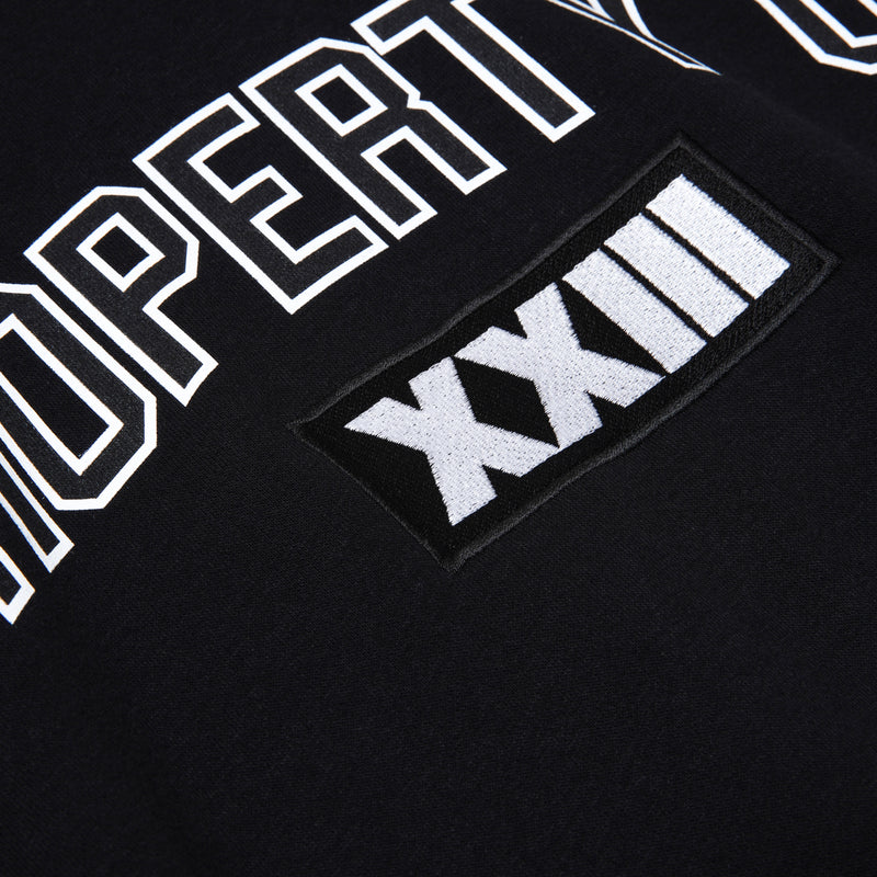 PROPERTY OF XXlll WIDE HOODIE BLACK