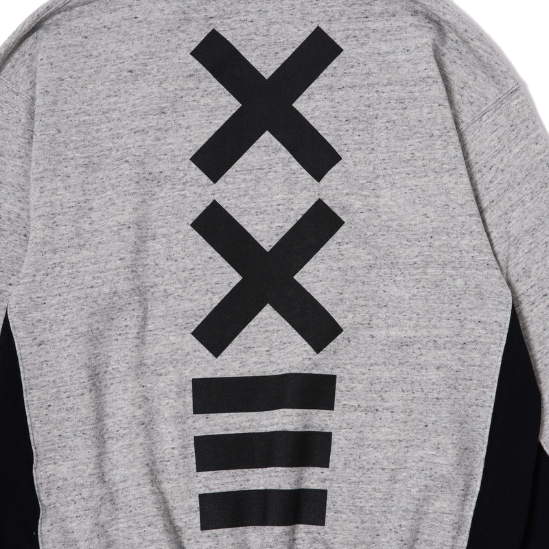 COLOR SWITCHING CREW SWEAT GRAY