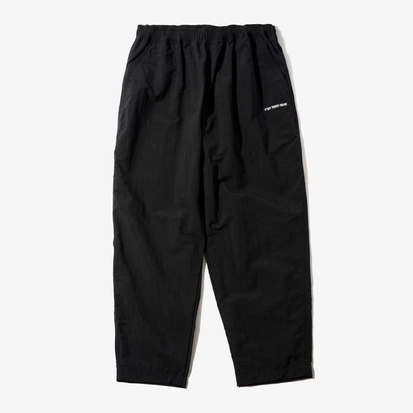 NYLON ANKLE TAPERED PANTS BLK
