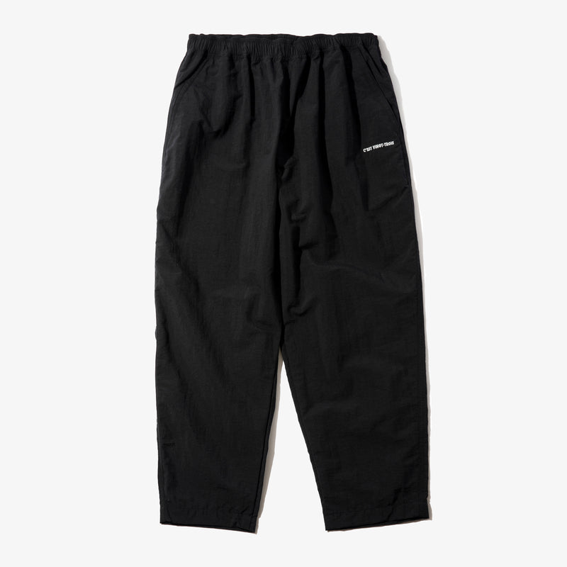 NYLON ANKLE TAPERED PANTS BLK