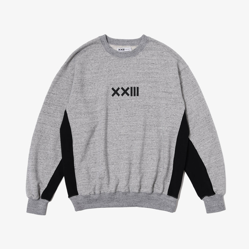 COLOR SWITCHING CREW SWEAT GRAY