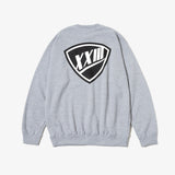 PATCH LOGO CREW SWEAT GRAY