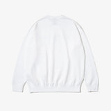 CVT SCRIPT LOGO CREW SWEAT WHITE