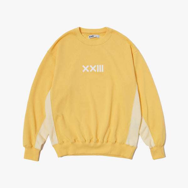 COLOR SWITCHING CREW SWEAT YELLOW