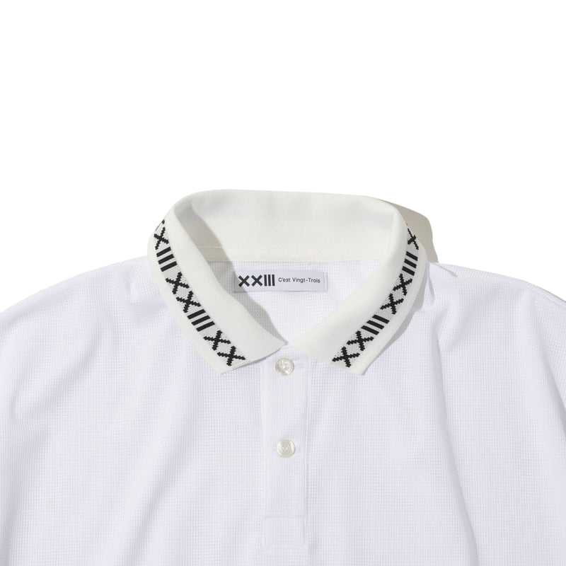 LOGO POLO SHIRTS WHITE