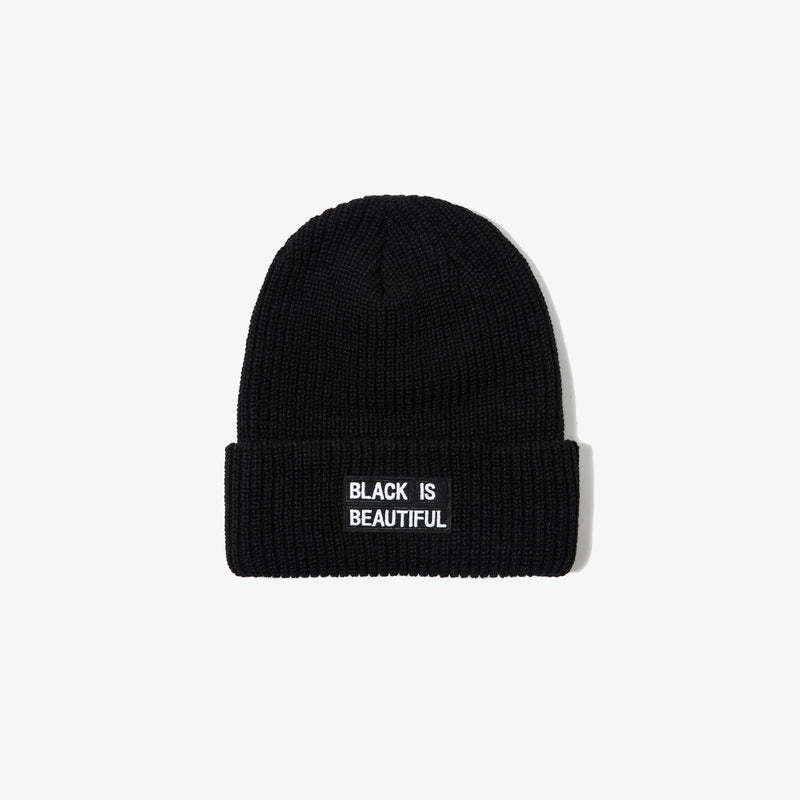 BOX LOGO KNIT CAP BLACK